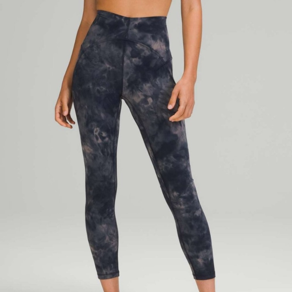 Lululemon Align High-Rise Pant 28” Diamond Dye Lunar Rock True Navy used like 3